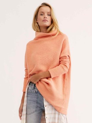 Free People "Ottoman Slouchy Tunic" (Tangerine)