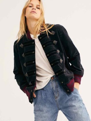 Free People "Atlas Cord Bomber Jacket"