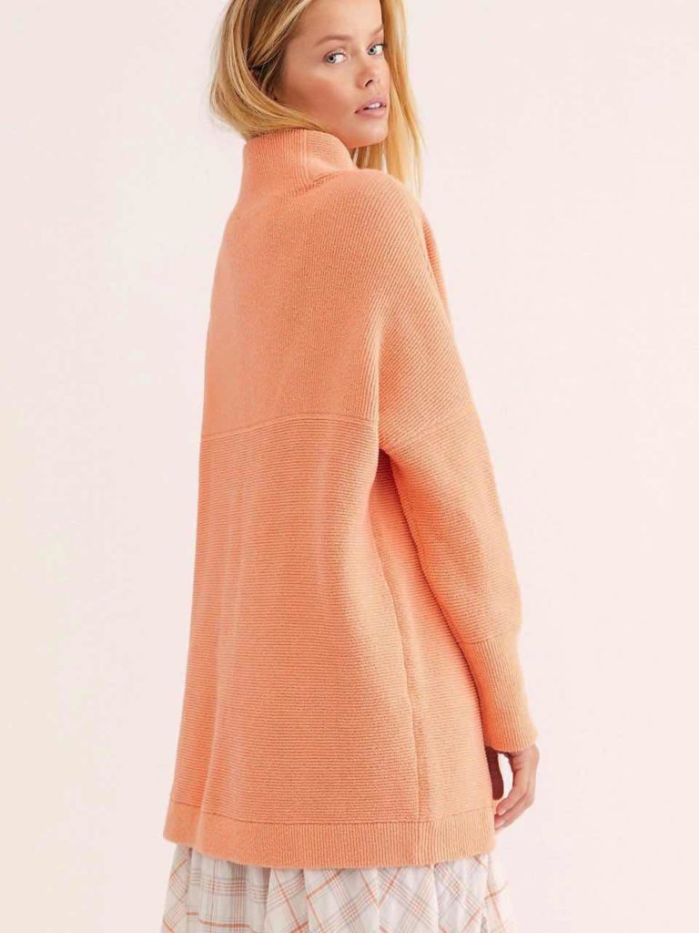 ottoman slouchy tunic tangerine