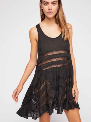 Free People "Voile and Lace Trapeze Slip" (2 colours)