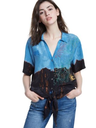 Desigual Shirt with Oriental Print "Ravena"