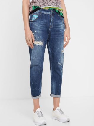 Desigual Cropped Jeans Oriental Decorations "Lennon"