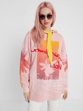 Desigual Hawaiian Sweatshirt "Tropical Barceloneta"
