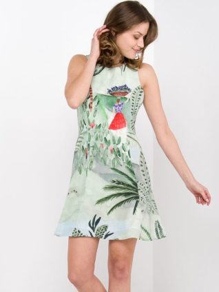 Desigual Tropical Summer Dress "Ovens"