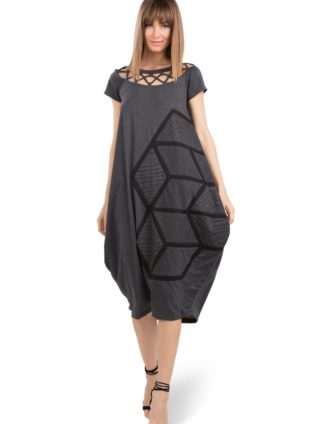 Pygmees Midi Dress "Lozenges"