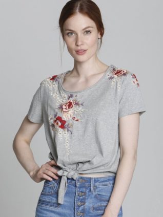 Driftwood "Tie Front Tee" (DW-T40280A)