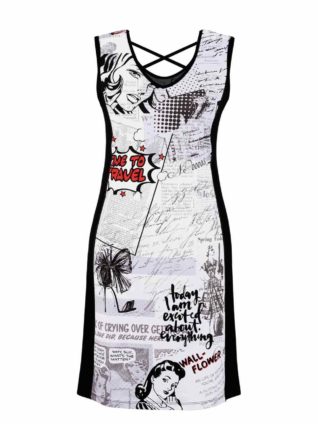 Dolcezza Dress "Vintage Newspaper 20167"