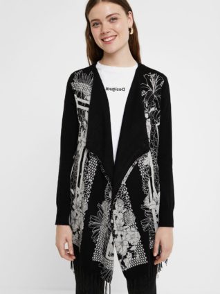 Desigual Black & White Cardigan "Oslo"