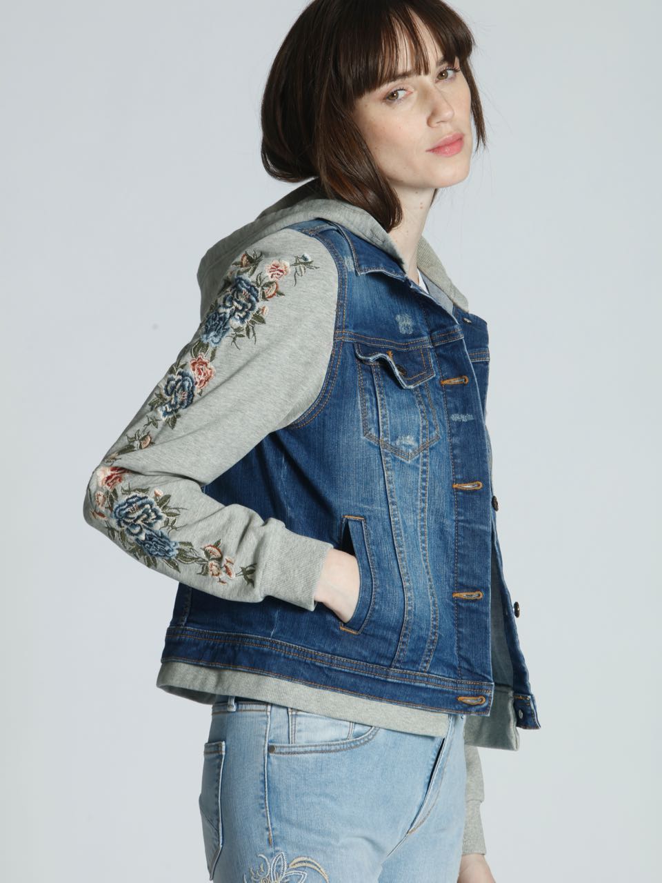 jean jacket sweatshirt
