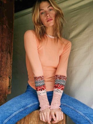 Free People "In The Mix Cuff Top" (many colours)