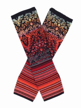 IVKO Wrist Warmers "Floral Pattern 202585" (2 colours)
