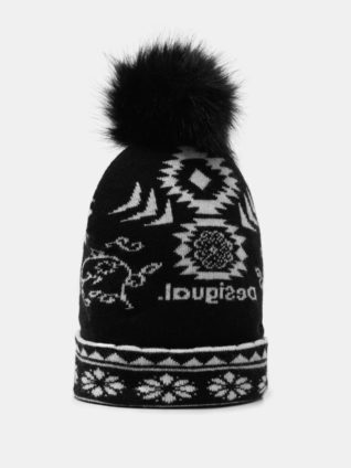 Desigual Reversible Knit Hat "Ethnic"