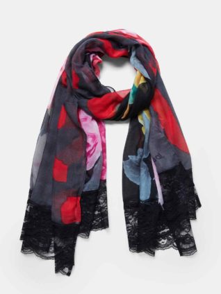 Desigual Floral Foulard with Lace "Be You"