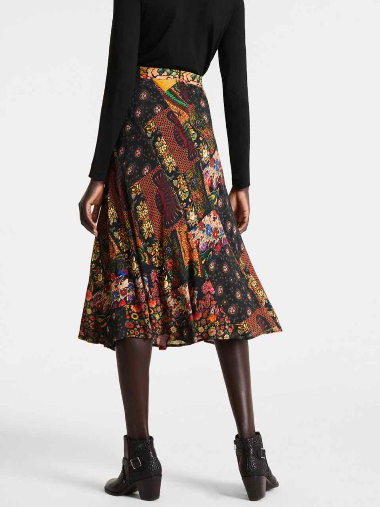 Desigual Checkered Mini Skirt with embroidery Desigual Checkered Mini Skirt with embroidery