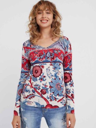 Desigual Floral Knit Jumper "Barrie"