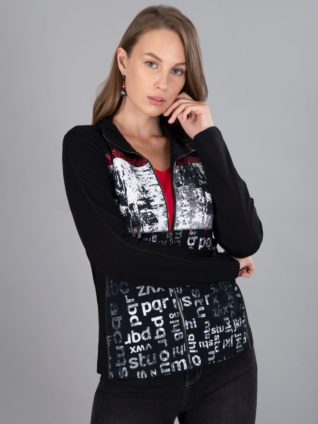 Dolcezza Zip Cardigan "Play with Letters 70104"