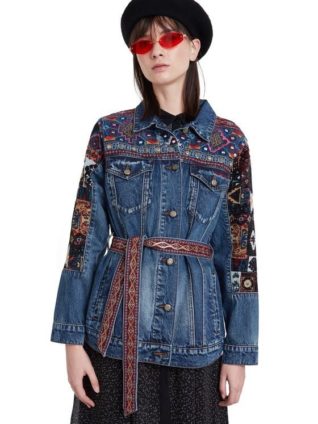 Desigual Embroidered Denim Parka "Athlas Park" (20WWED19)