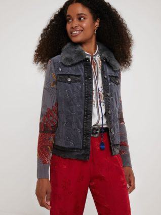 Desigual Corduroy Jacket "Pana Brown" (grey)