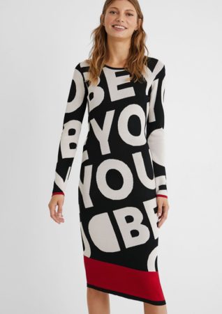 Desigual Slim Midi Dress "Sunrise"