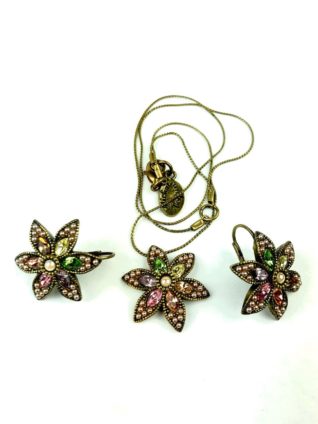 Michal Negrin Pendant & Earrings Set (16127, 16129)