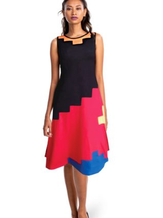 Pygmees Midi Dress "Togo" (C706)