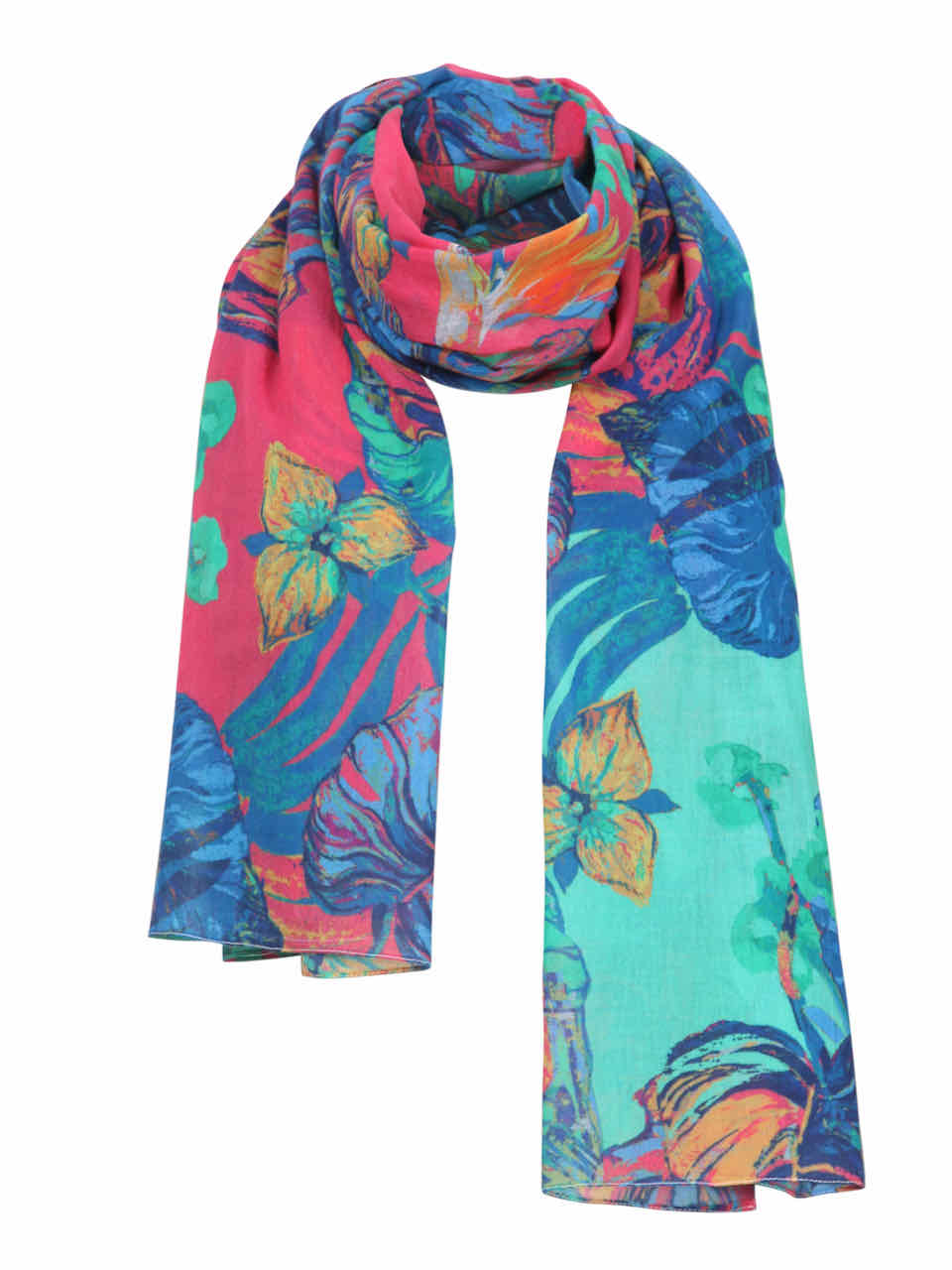 IVKO Scarf Tropical Motif Cotton Spring Summer 211580