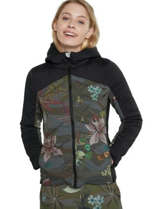 Desigual Padded Jacket "Camo Flower"