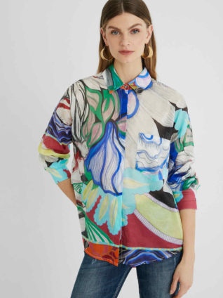 Desigual Multicolour Ethereal Shirt "Ocaso"