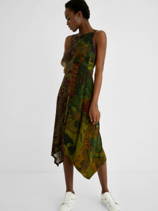 Desigual Long Asymmetric Dress "Nise"