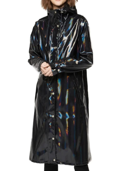mens black rain jacket