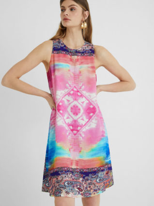 Desigual Pink Loose Dress "Nana"