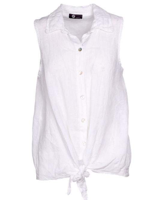 made in italy 100% linen lavender blouse cuffed side buttons ,,, L main image 0