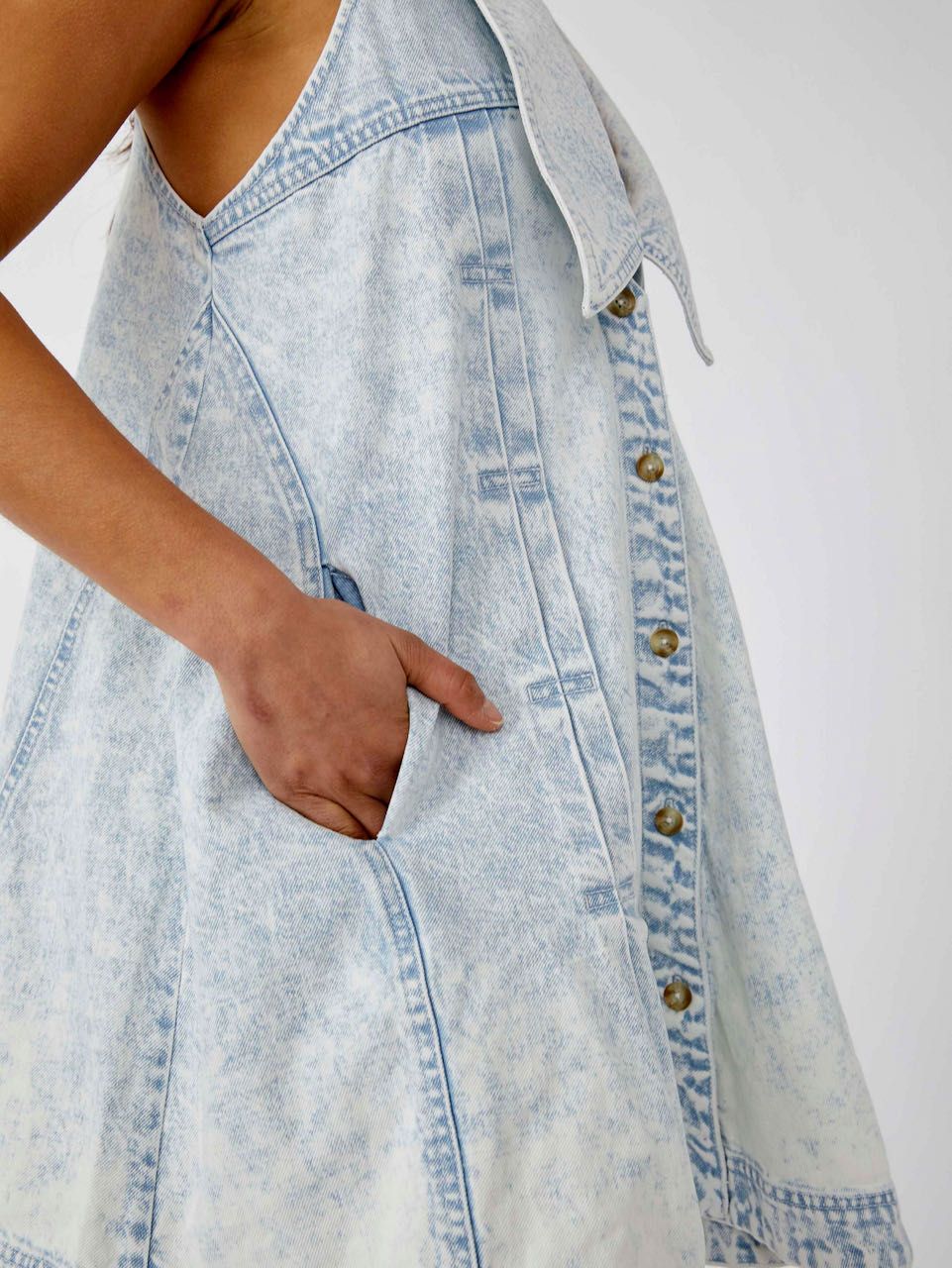 free people denim dress