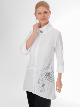 EverSASSY by DOLCEZZA White Blouse 61148