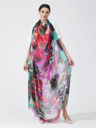 Love's Pure Light Silk Shawl "Your Full Passion" (D-202)