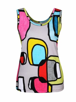 Dolcezza Tank Top "Vibrant Colorful Abstract" (20639)