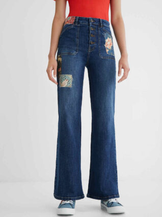 Desigual Wide Leg Jeans "Patch"