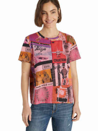 Desigual PostCards T-Shirt "Proclaim"