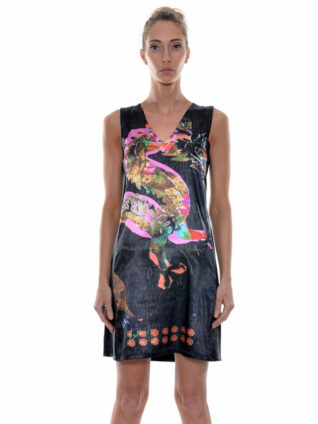 Volt Satin Leather Dress "Drag RYV"