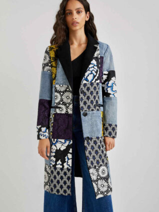 Desigual Denim Patch Coat "Hamburgo"