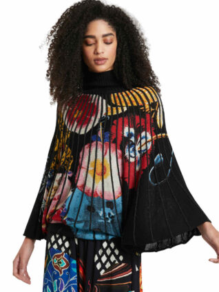 Desigual by C. Lacroix Poncho Sweater "Uma"