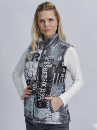 Dolcezza Puffer Vest "Art Makes You Happy" (71813)