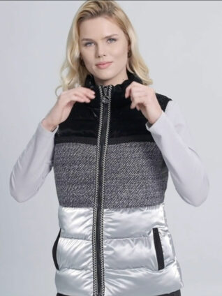 Dolcezza Puffer Vest "Tweed Illusion" (71804)