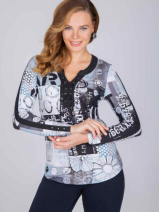 Dolcezza Blouse "Art Makes You Happy" (71623)