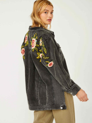 Free People Embroidered Shirt "Dawn Break Top"