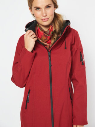 Ilse Jacobsen Long RAINCOAT Rain37L (Dark Red)