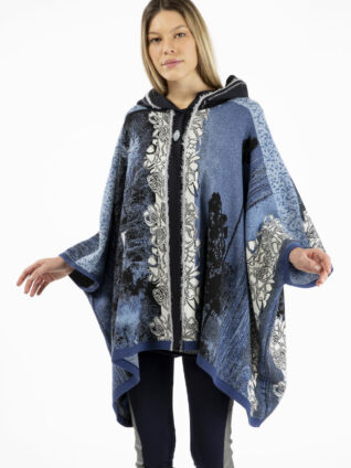 Elisa Cavaletti Hoodie Poncho (EJW214026204)