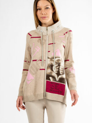 Elisa Cavaletti Zip Cardigan (ELW214011800)