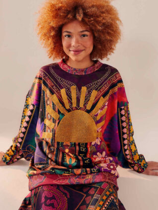Farm Rio "Mixed Scarves Sweatshirt" (294955)