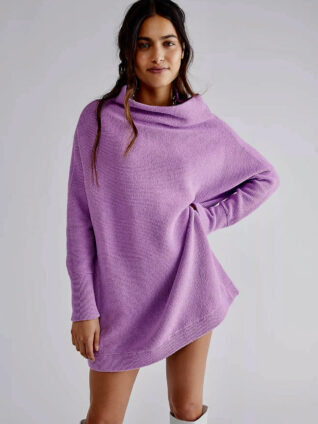 Free People "Ottoman Slouchy Tunic" (Glowing Grape)